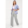 imageODODOS Womens Modal Soft Wide Leg Pants Elastic High Waist Casual Lounge Relaxed Pants with Pockets  27quot 29quot  31quot InseamHeather Grey