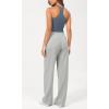 imageODODOS Womens Modal Soft Wide Leg Pants Elastic High Waist Casual Lounge Relaxed Pants with Pockets  27quot 29quot  31quot InseamHeather Grey