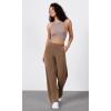 imageODODOS Womens Modal Soft Wide Leg Pants Elastic High Waist Casual Lounge Relaxed Pants with Pockets  27quot 29quot  31quot InseamNutria