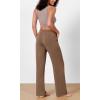 imageODODOS Womens Modal Soft Wide Leg Pants Elastic High Waist Casual Lounge Relaxed Pants with Pockets  27quot 29quot  31quot InseamNutria