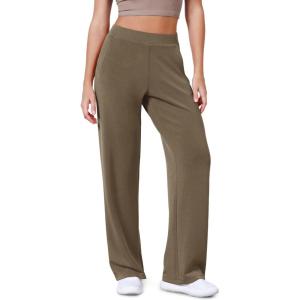 imageODODOS Womens Modal Soft Wide Leg Pants Elastic High Waist Casual Lounge Relaxed Pants with Pockets  27quot 29quot  31quot InseamEspresso