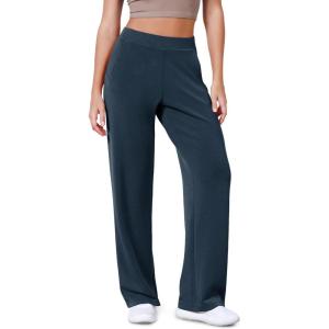 imageODODOS Womens Modal Soft Wide Leg Pants Elastic High Waist Casual Lounge Relaxed Pants with Pockets  27quot 29quot  31quot InseamNavy