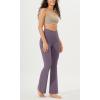 imageODODOS Cloud Feeling Crossover High Waist Flared Pants for Women Bootcut Yoga Pants with Back Pocket3032quot InseamAsh Violet