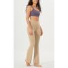 imageODODOS Cloud Feeling Crossover High Waist Flared Pants for Women Bootcut Yoga Pants with Back Pocket3032quot InseamBeige