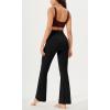 imageODODOS Cloud Feeling Crossover High Waist Flared Pants for Women Bootcut Yoga Pants with Back Pocket3032quot InseamBlack