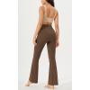 imageODODOS Cloud Feeling Crossover High Waist Flared Pants for Women Bootcut Yoga Pants with Back Pocket3032quot InseamBrunette