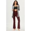 imageODODOS Cloud Feeling Crossover High Waist Flared Pants for Women Bootcut Yoga Pants with Back Pocket3032quot InseamBurgundy