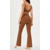 imageODODOS Cloud Feeling Crossover High Waist Flared Pants for Women Bootcut Yoga Pants with Back Pocket3032quot InseamCaramel