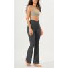 imageODODOS Cloud Feeling Crossover High Waist Flared Pants for Women Bootcut Yoga Pants with Back Pocket3032quot InseamCharcoal