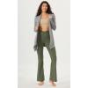 imageODODOS Cloud Feeling Crossover High Waist Flared Pants for Women Bootcut Yoga Pants with Back Pocket3032quot InseamDark Olive