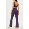 imageODODOS Cloud Feeling Crossover High Waist Flared Pants for Women Bootcut Yoga Pants with Back Pocket3032quot InseamDark Purple