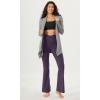 imageODODOS Cloud Feeling Crossover High Waist Flared Pants for Women Bootcut Yoga Pants with Back Pocket3032quot InseamDark Purple