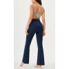 imageODODOS Cloud Feeling Crossover High Waist Flared Pants for Women Bootcut Yoga Pants with Back Pocket3032quot InseamNavy