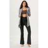 imageODODOS Cloud Feeling Crossover High Waist Flared Pants for Women Bootcut Yoga Pants with Back Pocket3032quot InseamOnyx Black Grey