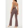 imageODODOS Cloud Feeling Crossover High Waist Flared Pants for Women Bootcut Yoga Pants with Back Pocket3032quot InseamPurple Taupe