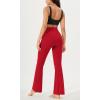 imageODODOS Cloud Feeling Crossover High Waist Flared Pants for Women Bootcut Yoga Pants with Back Pocket3032quot InseamRed