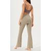 imageODODOS Cloud Feeling Crossover High Waist Flared Pants for Women Bootcut Yoga Pants with Back Pocket3032quot InseamShaker Beige
