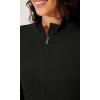 imageODODOS Womens Cloud Feeling Athletic Jacket Full Zip Mock Neck Long Sleeve Lightweight Workout Cropped TopBlack