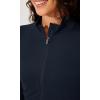 imageODODOS Womens Cloud Feeling Athletic Jacket Full Zip Mock Neck Long Sleeve Lightweight Workout Cropped TopDeep Navy