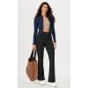 imageODODOS Womens Cloud Feeling Athletic Jacket Full Zip Mock Neck Long Sleeve Lightweight Workout Cropped TopNavy