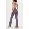 imageODODOS Womens Cloud Feeling Crossover Flared Pants with Back Pocket High Waist Bootcut Lounge Yoga Pants3032quot InseamAsh Violet