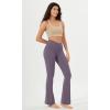 imageODODOS Womens Cloud Feeling Crossover Flared Pants with Back Pocket High Waist Bootcut Lounge Yoga Pants3032quot InseamAsh Violet