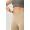 imageODODOS Womens Cloud Feeling Crossover Flared Pants with Back Pocket High Waist Bootcut Lounge Yoga Pants3032quot InseamBeige