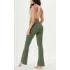 imageODODOS Womens Cloud Feeling Crossover Flared Pants with Back Pocket High Waist Bootcut Lounge Yoga Pants3032quot InseamDark Olive