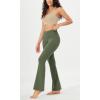 imageODODOS Womens Cloud Feeling Crossover Flared Pants with Back Pocket High Waist Bootcut Lounge Yoga Pants3032quot InseamDark Olive