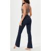 imageODODOS Womens Cloud Feeling Crossover Flared Pants with Back Pocket High Waist Bootcut Lounge Yoga Pants3032quot InseamDeep Navy