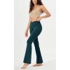 imageODODOS Womens Cloud Feeling Crossover Flared Pants with Back Pocket High Waist Bootcut Lounge Yoga Pants3032quot InseamForest Teal
