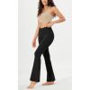 imageODODOS Womens Cloud Feeling Crossover Flared Pants with Back Pocket High Waist Bootcut Lounge Yoga Pants3032quot InseamOnyx Black Grey
