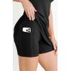 imageODODOS Womens Cloud Feeling Tank Dress with Separate Shorts and Built in Bra U Back Mini Tennis DressBlack