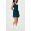 imageODODOS Womens Cloud Feeling Tank Dress with Separate Shorts and Built in Bra U Back Mini Tennis DressForest Teal