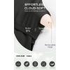 imageODODOS Womens Cloud Feeling Tank Dress with Separate Shorts and Built in Bra U Back Mini Tennis DressOnyx Black Grey