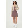 imageODODOS Womens Cloud Feeling Tank Dress with Separate Shorts and Built in Bra U Back Mini Tennis DressPurple Taupe