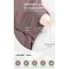 imageODODOS Womens Cloud Feeling Tank Dress with Separate Shorts and Built in Bra U Back Mini Tennis DressPurple Taupe