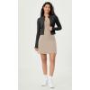 imageODODOS Womens Cloud Feeling Tank Dress with Separate Shorts and Built in Bra U Back Mini Tennis DressShaker Beige
