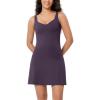 imageODODOS Womens Cloud Feeling Tank Dress with Separate Shorts and Built in Bra U Back Mini Tennis DressDark Purple