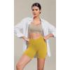 imageODODOS Cloud Feeling Cross Waist Yoga Shorts for Women 6quot Crossover High Waist Lounge Biker ShortsMango Mint
