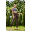 imageODODOS Cloud Feeling Halter Sports Bra for Women Padding Cut Out Racerback Yoga Tank TopInk Blue
