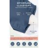 imageODODOS Cloud Feeling Halter Sports Bra for Women Padding Cut Out Racerback Yoga Tank TopInk Blue