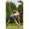 imageODODOS Cloud Feeling Halter Sports Bra for Women Padding Cut Out Racerback Yoga Tank TopOat Milk