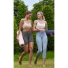 imageODODOS Cloud Feeling Halter Sports Bra for Women Padding Cut Out Racerback Yoga Tank TopOat Milk