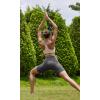 imageODODOS Cloud Feeling Halter Sports Bra for Women Padding Cut Out Racerback Yoga Tank TopOat Milk