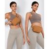 imageODODOS Fleece Mini Belt Bag with Adjustable Strap Sherpa Small Waist Pouch Fanny Pack for Workout Running Traveling Hiking BrownBronze