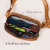 imageODODOS Fleece Mini Belt Bag with Adjustable Strap Sherpa Small Waist Pouch Fanny Pack for Workout Running Traveling Hiking BrownBronze