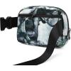 imageODODOS Fleece Mini Belt Bag with Adjustable Strap Sherpa Small Waist Pouch Fanny Pack for Workout Running Traveling Hiking BrownCrosstalk