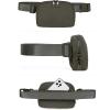 imageODODOS Fleece Mini Belt Bag with Adjustable Strap Sherpa Small Waist Pouch Fanny Pack for Workout Running Traveling Hiking BrownDark Umber
