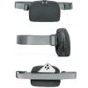 imageODODOS Fleece Mini Belt Bag with Adjustable Strap Sherpa Small Waist Pouch Fanny Pack for Workout Running Traveling Hiking BrownIron Gray